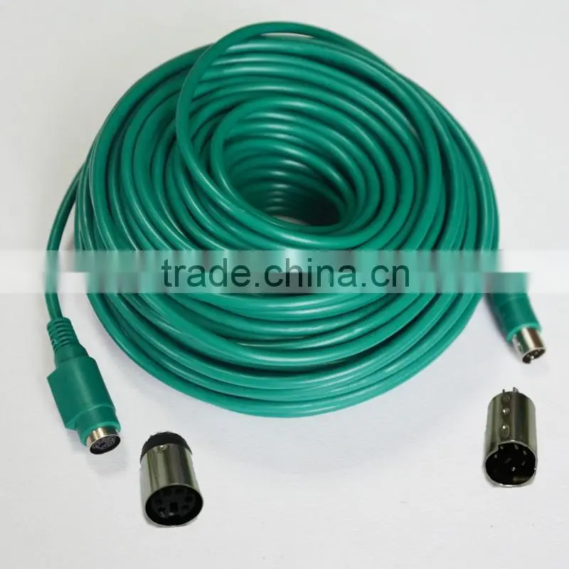 Green mini din 6 pin Cable for Keyboard PS2