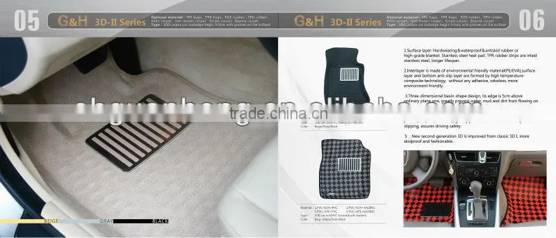 molded 3D mats EVA car mat rubber car floor mat