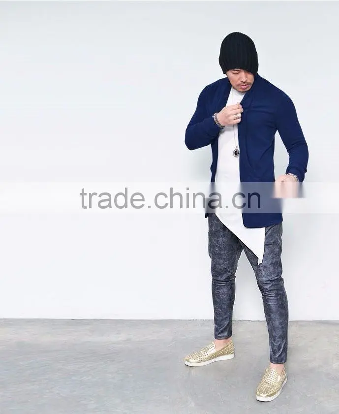 Double Pocket Crack Ankle Baggy Sweatpant Coated Standard Sports