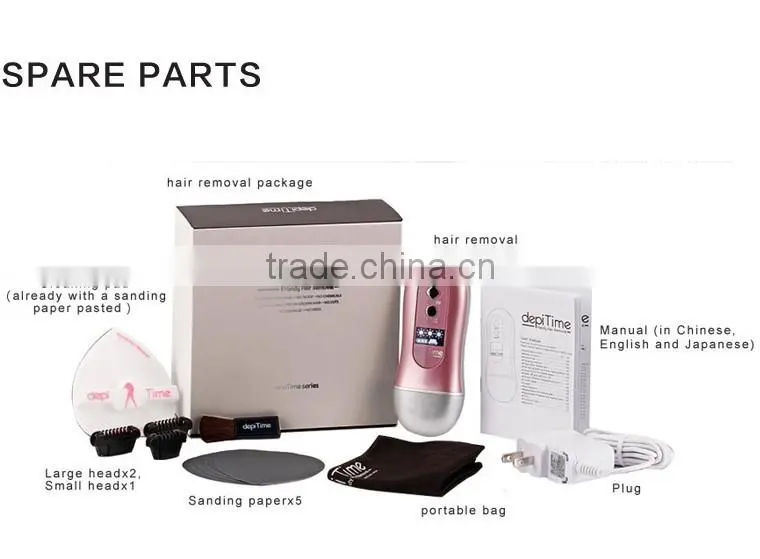 Japan design depitime handy hair removal with pattern,Hair removal for home use