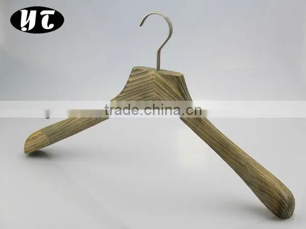 HA611 eco-friendly thick bamboo clothes hanger