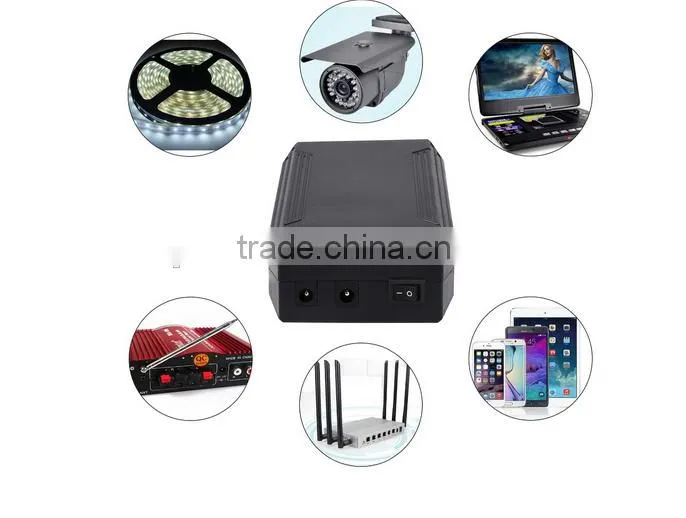 Factory direct supply 12v lithium cctv battery pack with 2000cycles 12 volt lithium battery for cctv/led strip and solar power