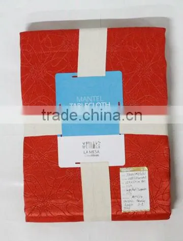 1PC Polycotton Oval Jacquard Tablecloth