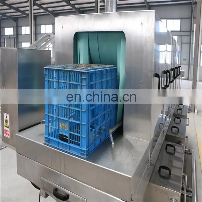 Shanghai Factory Full automatic High quality plastic basket crate/box/tray washing washer equipment cleaning machine