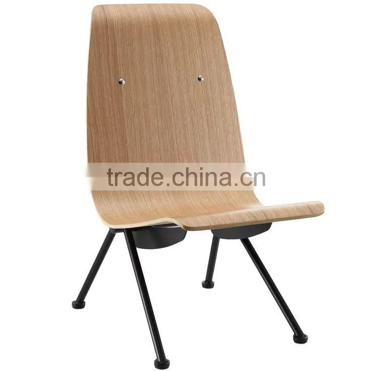Replica European style powder coated steel frame plywood Jean Prouve Antony Chair for living room