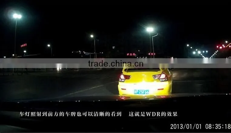 full HD dual camera car dvr two ways recorder