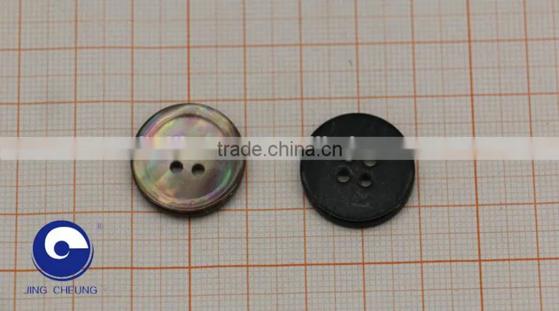 natural brown mother of peal shell button