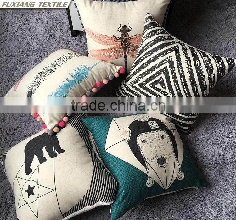 printed home decor cushion