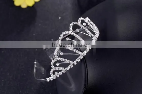 Wedding Bridal Tiara Rhinestone Silver Crystal Crown