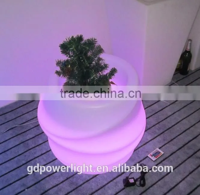 New PE plastic vases with solar led light YXF-5248S1