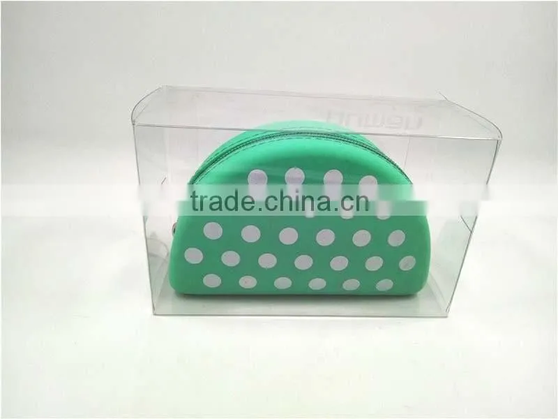 Top Quality Unique Zipper Design Wallet Plastic Coin Pocket Soft Rubber Coin Purse