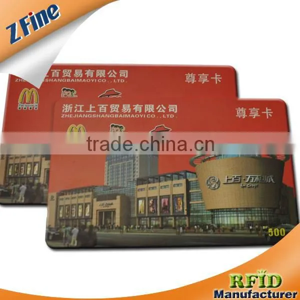 High quality pvc vip card/busniess card/ smart card/rfid card access/ in ShenZhen