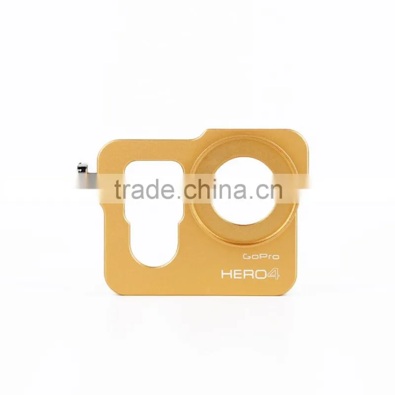 Golden Metal CNC Aluminium Protective Case Shell for Hero4 HERO3+