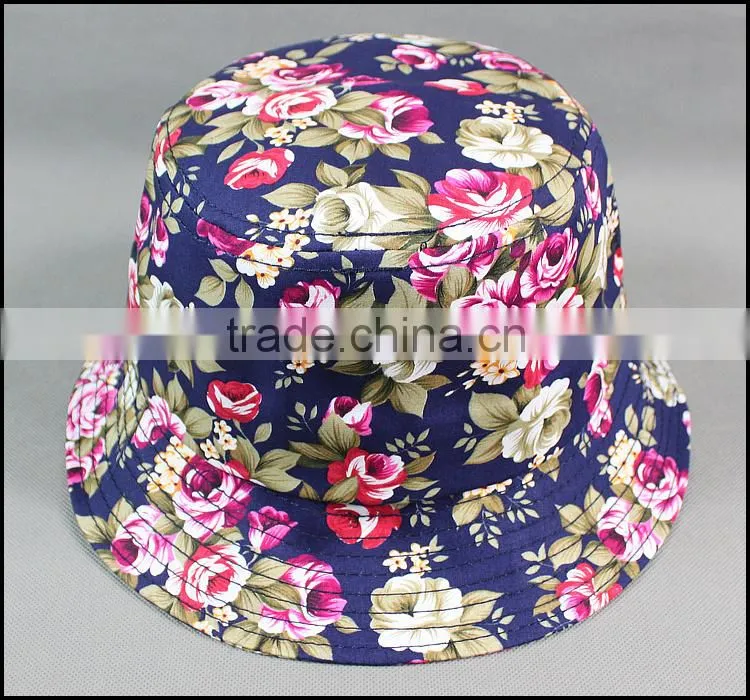 wholesale 2015 custom fashion short brim fabric dyed bucket hat