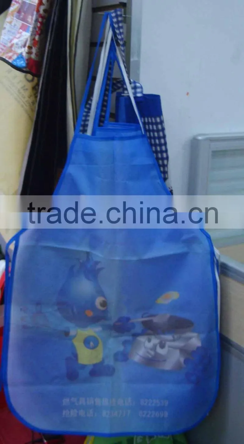 cheap promotional printed nonwoven apron