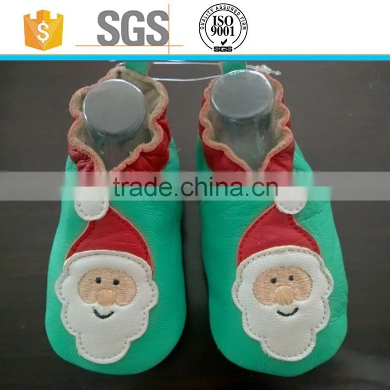 Nice lovely girl boy kids sheep leather baby soft sole shoes