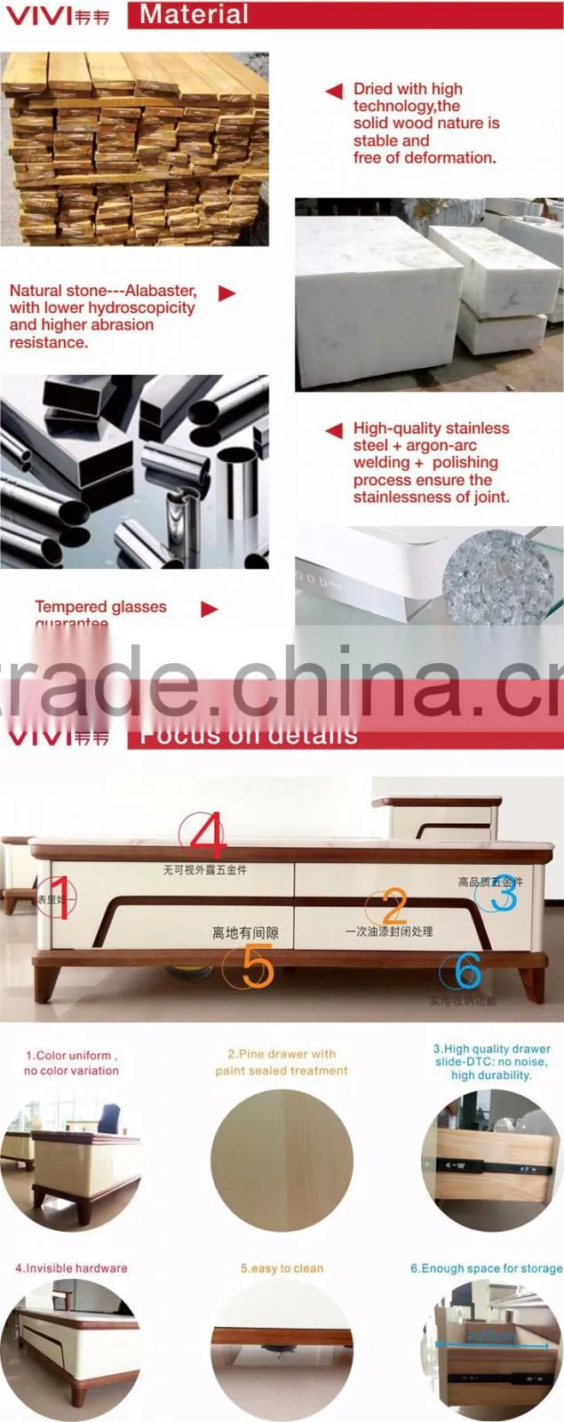 new fashion wood stainless steel 60, 12 inch tv stand