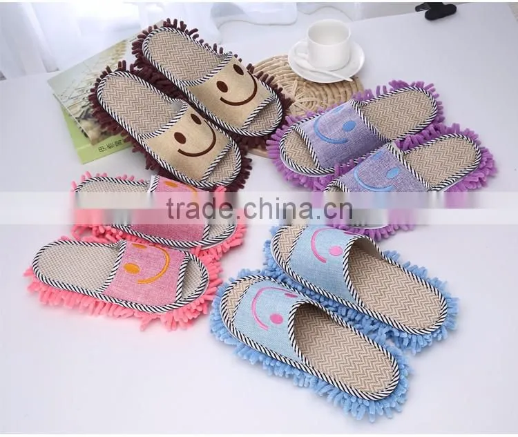Microfiber Mop Slipper Customized Washable Cleaning Indoor Slippers