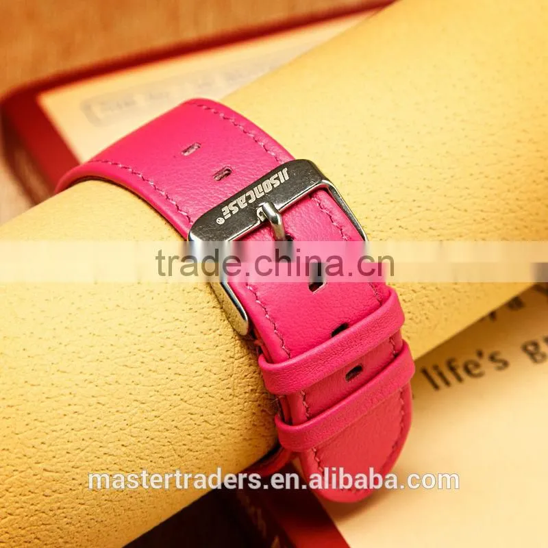 Original Jisoncase Genuine Leather Watch Band 38MM Buckle Watch Strap For Apple Watch MT-3409