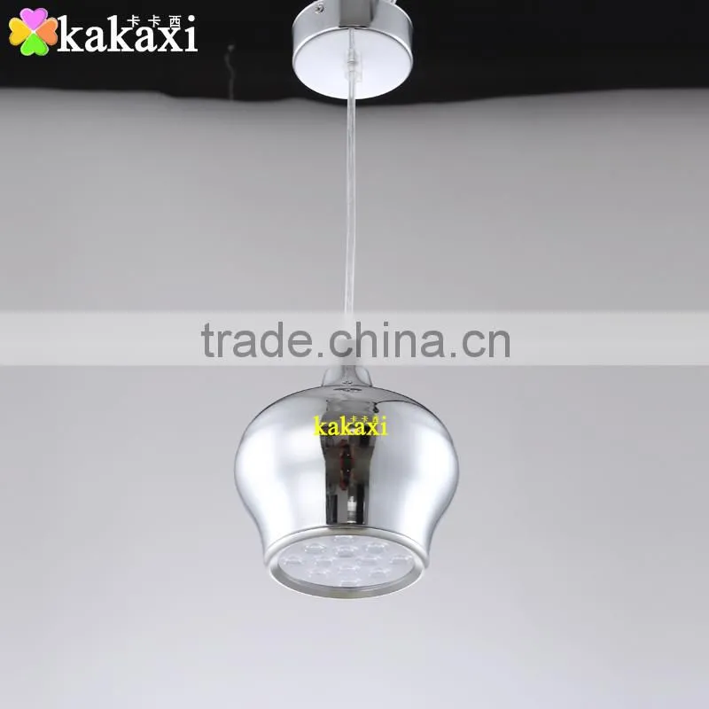 Creative LED Droplight 12W Plating Silver Color Lantern Chandelier Dining Room LED Pendant Lights