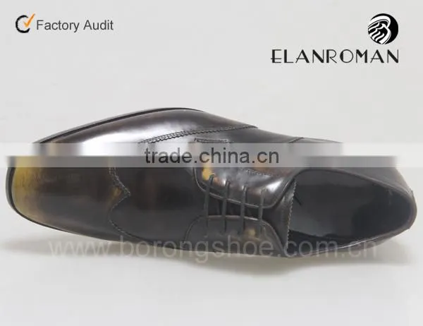 Burning waxing genuine leather british shoes for men on wholesale