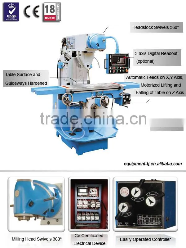 X1450 Universal Swivel Head Milling Machine For Sale