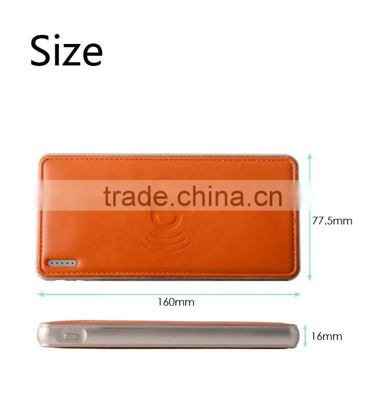 10000mah Wireless Power Bank for Samsung S7/ iPhone 6S Plus