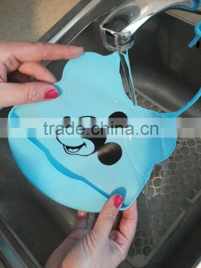 Waterproof Silicone Baby Bibs with Easily Rinse Clean & Air Dries Fast