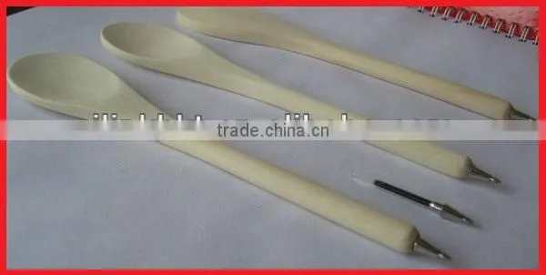 Wooden Honey Dipper with Logo