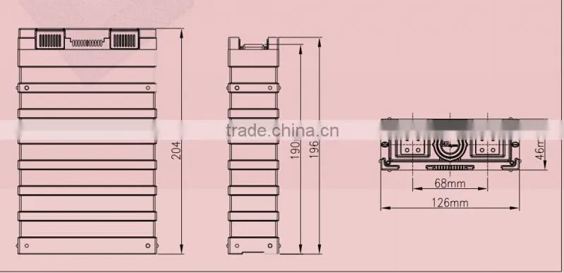 lithium battery for electric vehicle or motor/slide board vehicle GBS-LFP50Ah