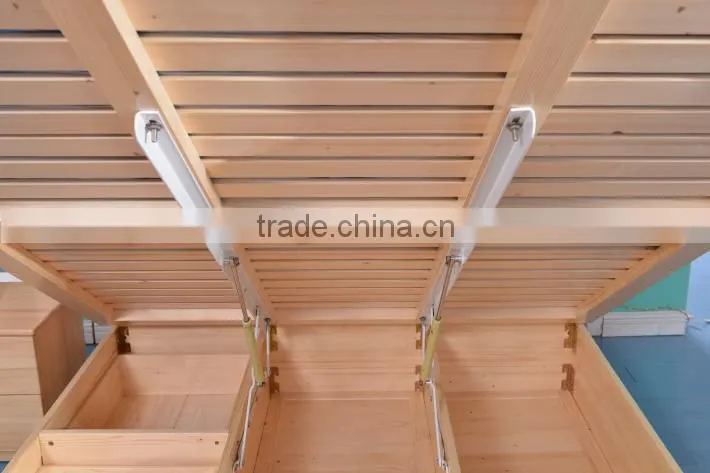 Wood Tatami Bed For Kids ,Single Loft Bunk Beds For Sale