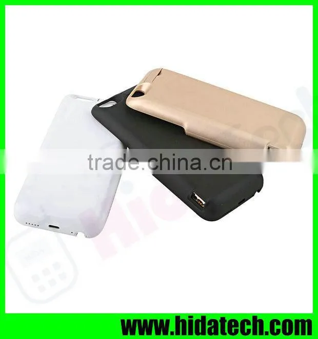 7000mah portable battery charger case for iPhone 6 with USB Socket for Output