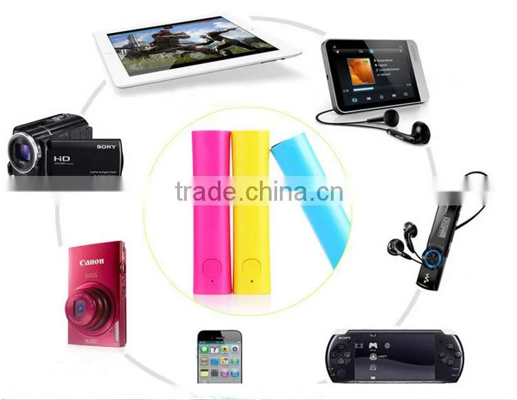 Rubber oil mobile cellphone 18650 li ion battery Portable Power Bank Charger 2600mAh