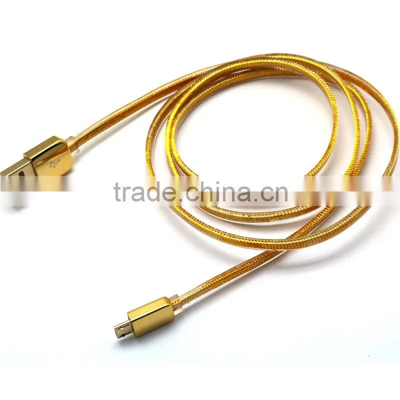 2015 Newest Crystal Perfume usb data charger cable for samsung