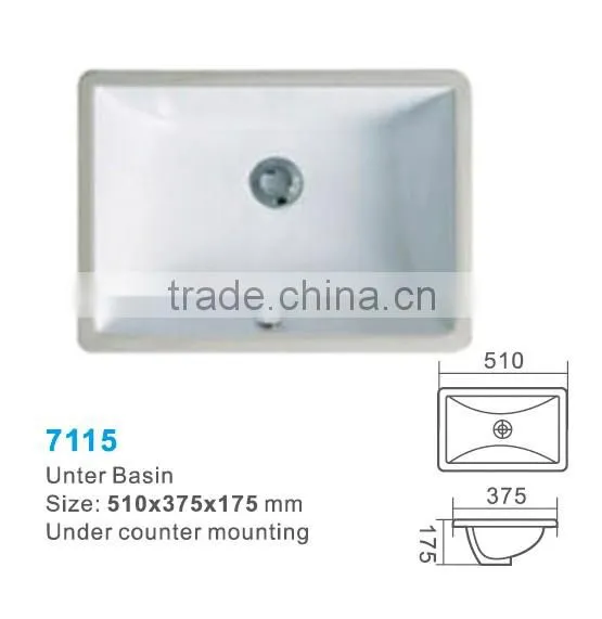 Chaozhou ceramic bathroom counter basin bathroom sink 6018