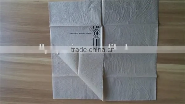 kraft/brown color/natural color napkin in rectangular shape