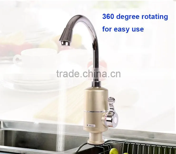 Kitchen long neck instant electric water heater tap
