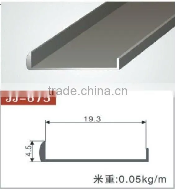 aluminum alloys edge banding profile for kitchen door