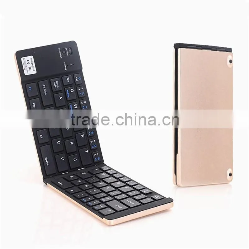 Universal Foldable Bluetooth Keyboard Slim Wireless Keyboard Compatible with Bluetooth-Enabled Tablet Devices & Smartphones