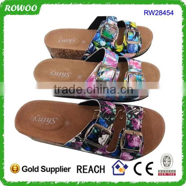 2015 new design durable good quality outdoor cork slippers wholesale