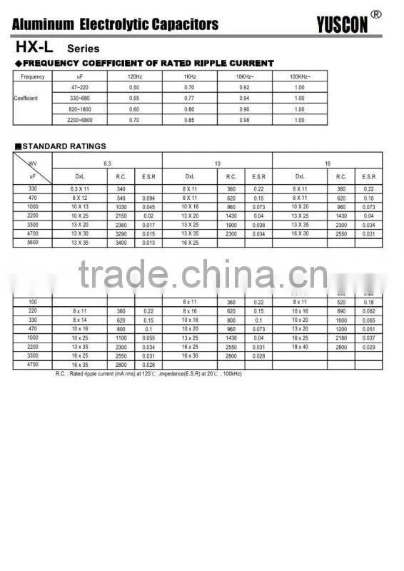 470uf 10v specially use electrolytic capacitor