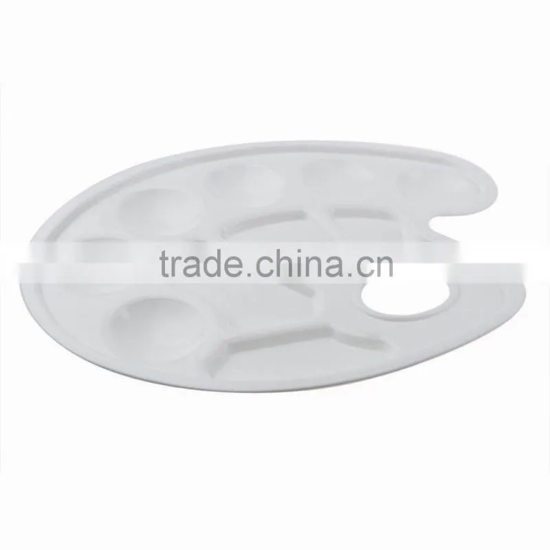 10 Well Oval Profesional Plastic Paint Palette