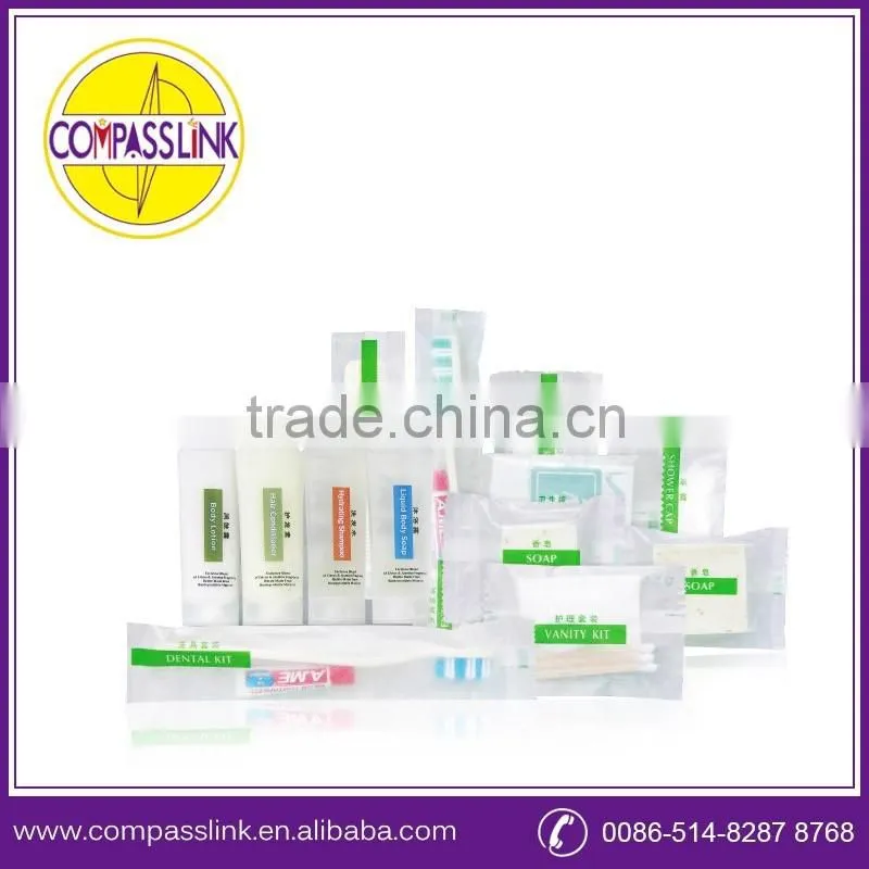 OEM disposable bathroom accessory/hotel amenities sets/hotel amenity supplier