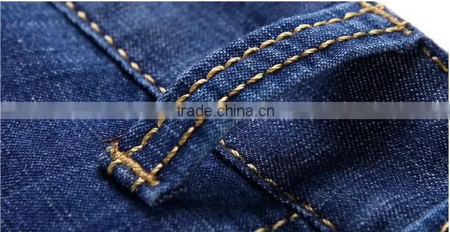Summer Thin Jeans Men 100% Cotton Straight Long Denim Fitness Trousers Fashion Solid Jeans