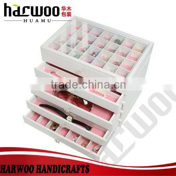 2016 trendy Leather Cosmetic shaped shell jewelry boxes