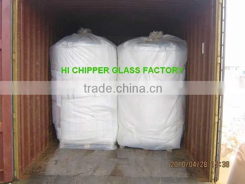 Decorative Crushed dark green glass cullet