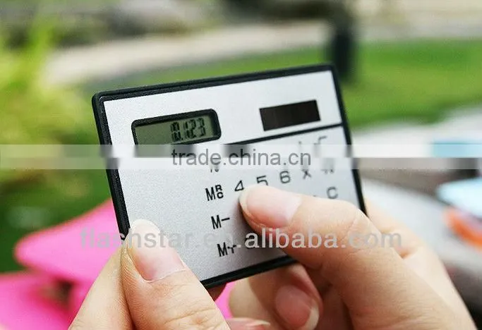 New Design Creative Mini Promotional Solar card Calculator