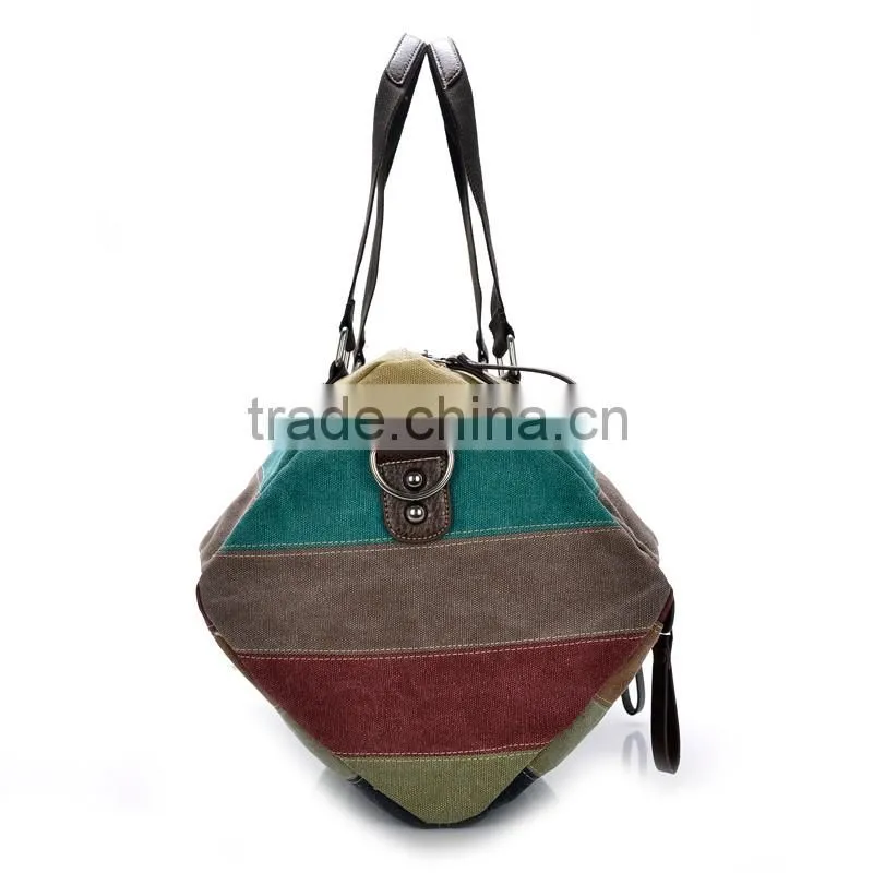 2016 wholesale leisure single shoulder canvas retrostyle handbags