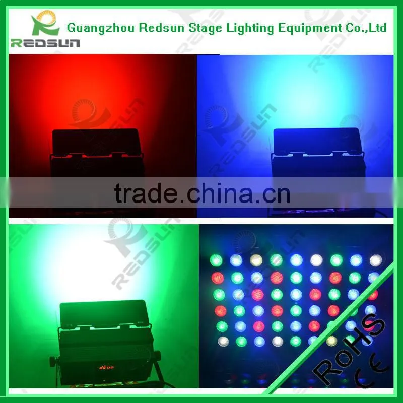 Latest high quality products 54pcs dmx rgb led three-basic soft spotlights