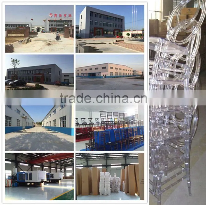 knock down polycarbonate white tiffany chair/chiavari chair